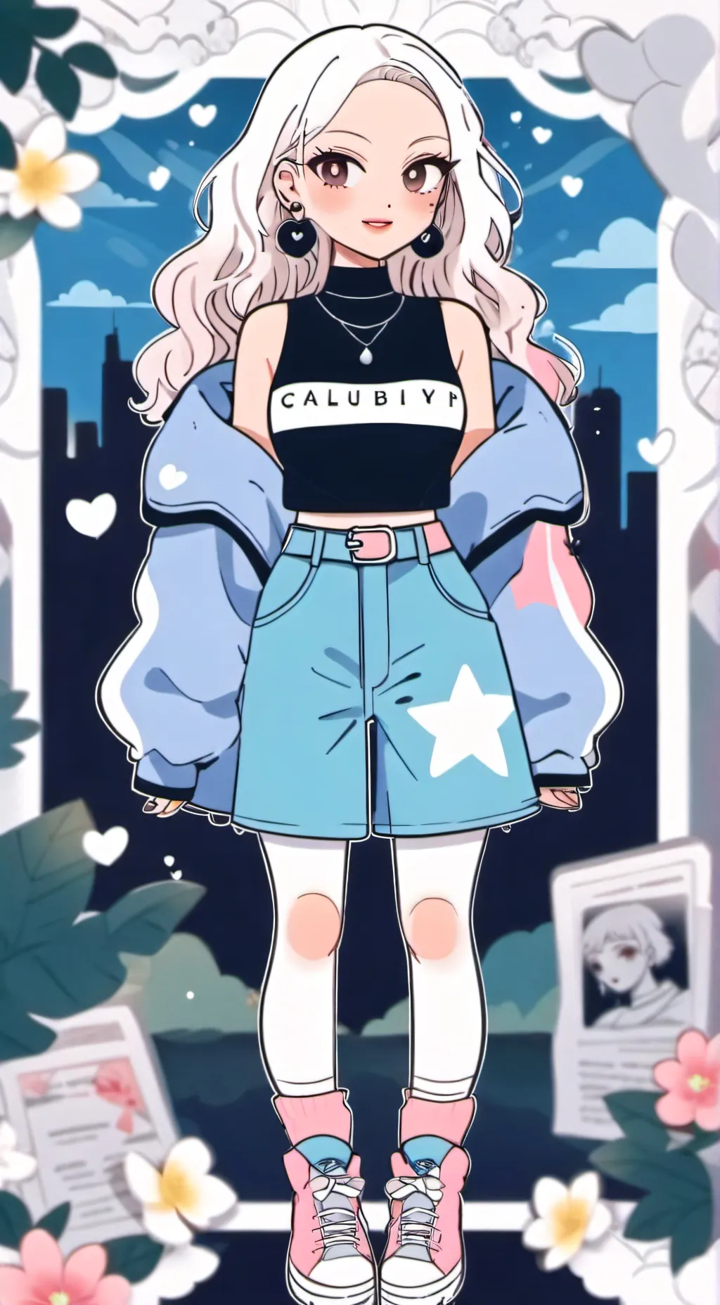 ai character: Aurora background