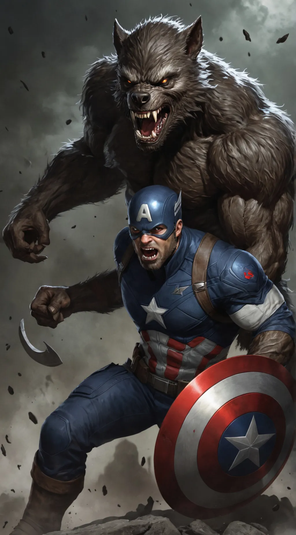 ai character: Steve aka CapWolf background