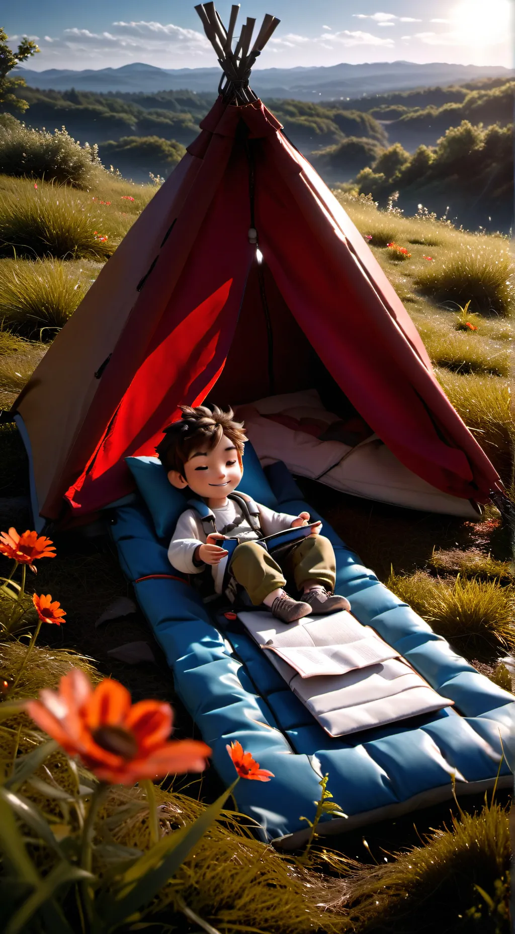 ai character: ipad kid background