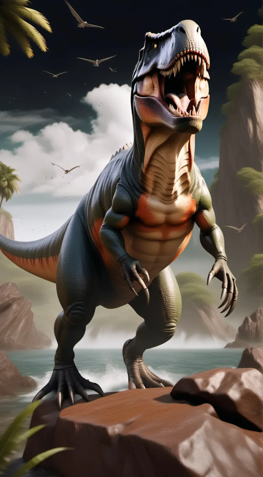 ai character: Jurassic Period background