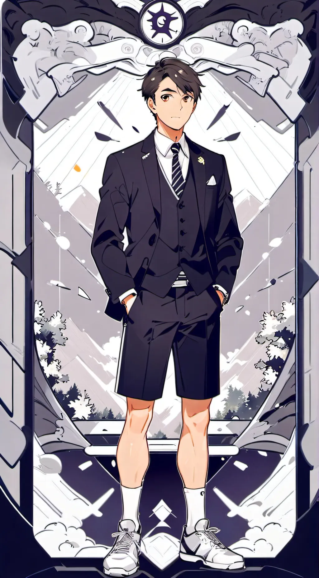 ai character: osamu miya  background