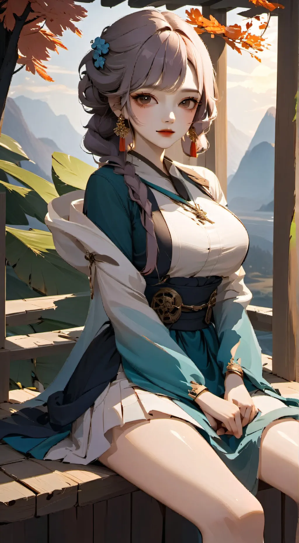 ai character: Andrea  background