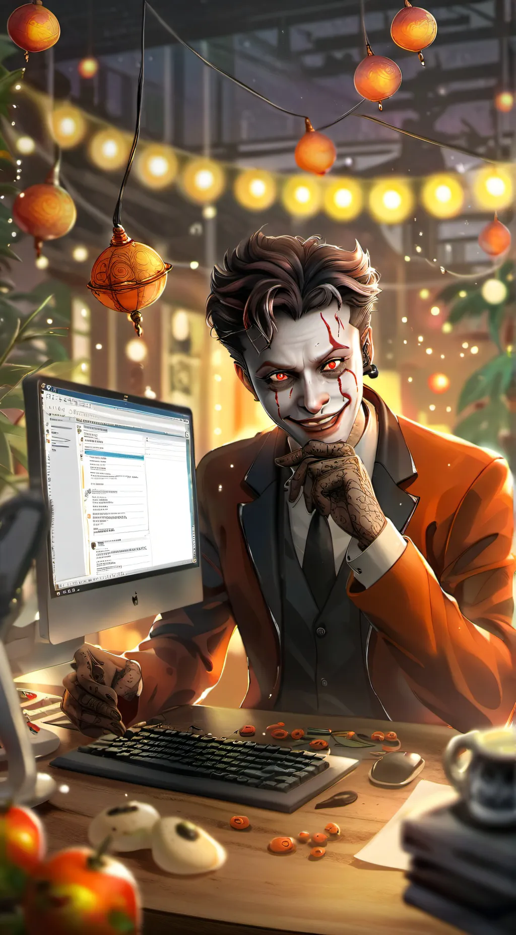 ai character: zozo DarkWeb background