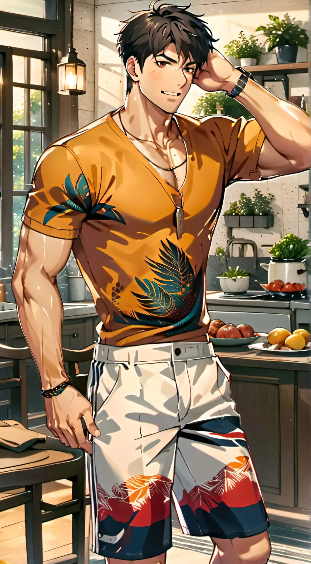 ai character: Майки  background