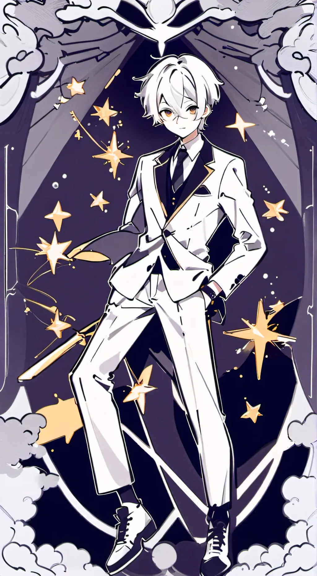 ai character: Language dude background