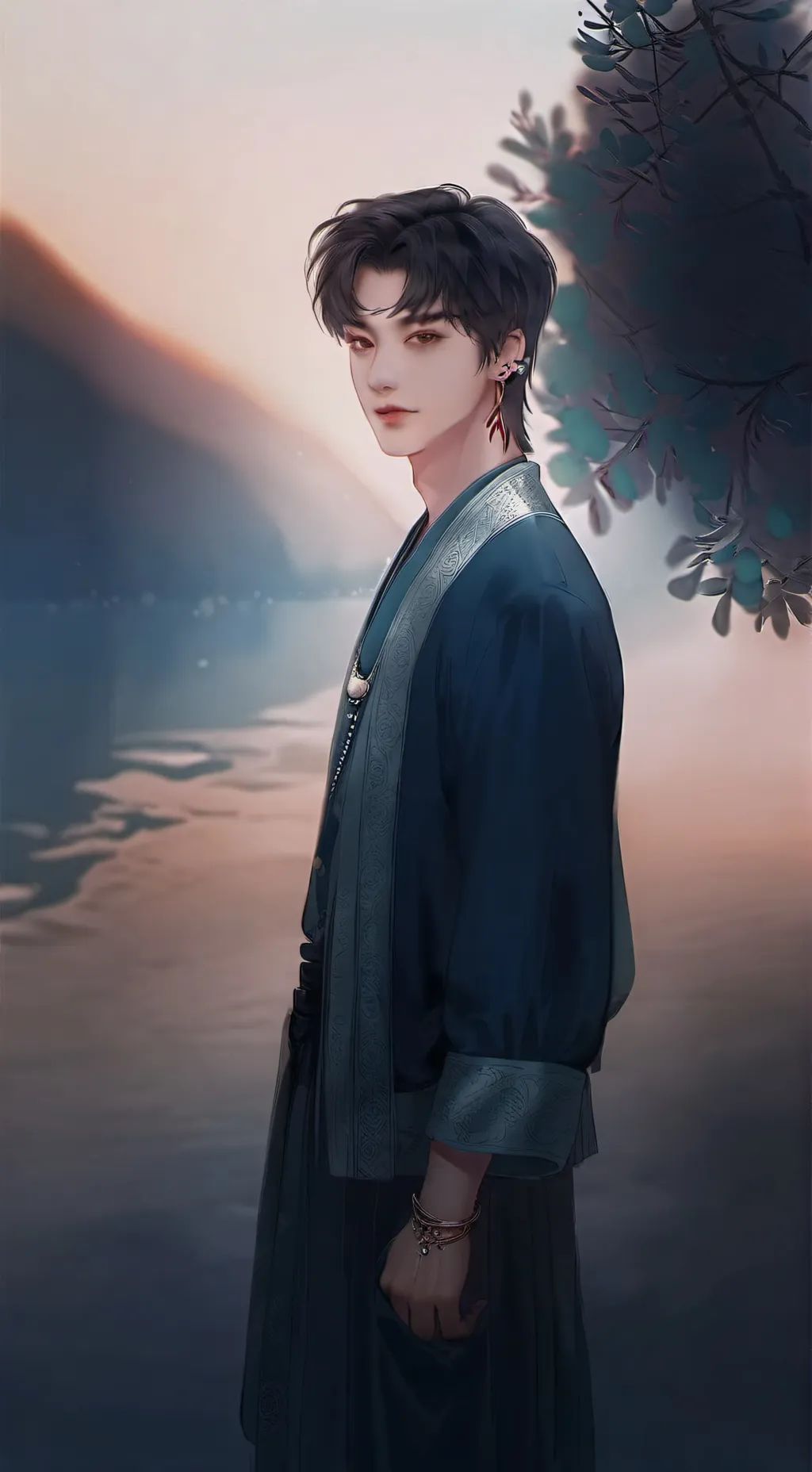 ai character: hwang hyunjin  background