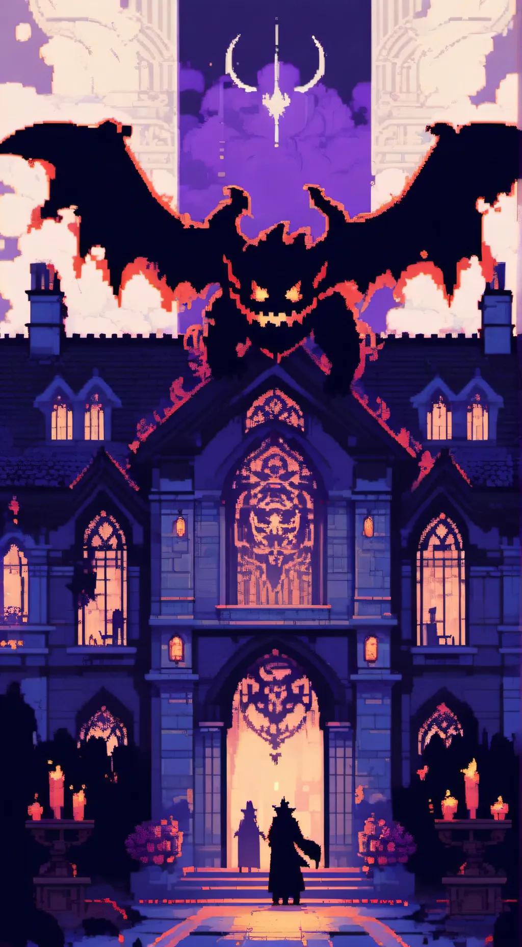 ai character: Demon Academy  background