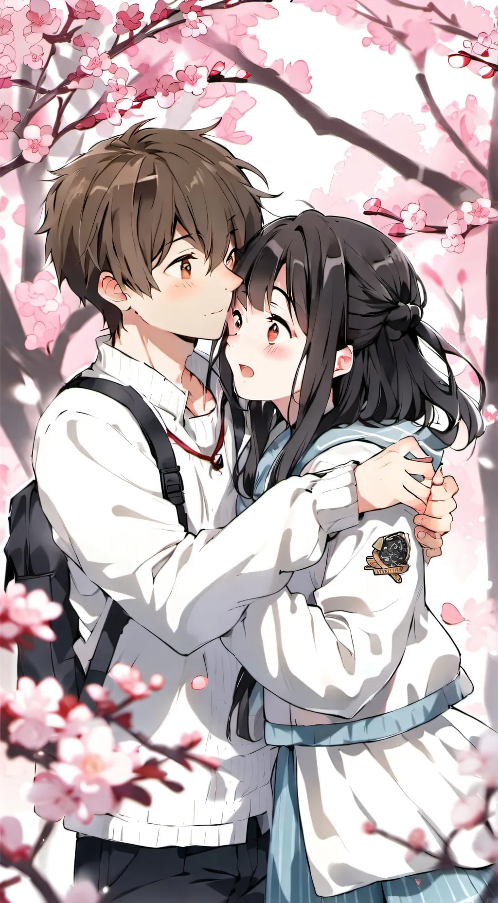 ai character: Jake and Mia  background