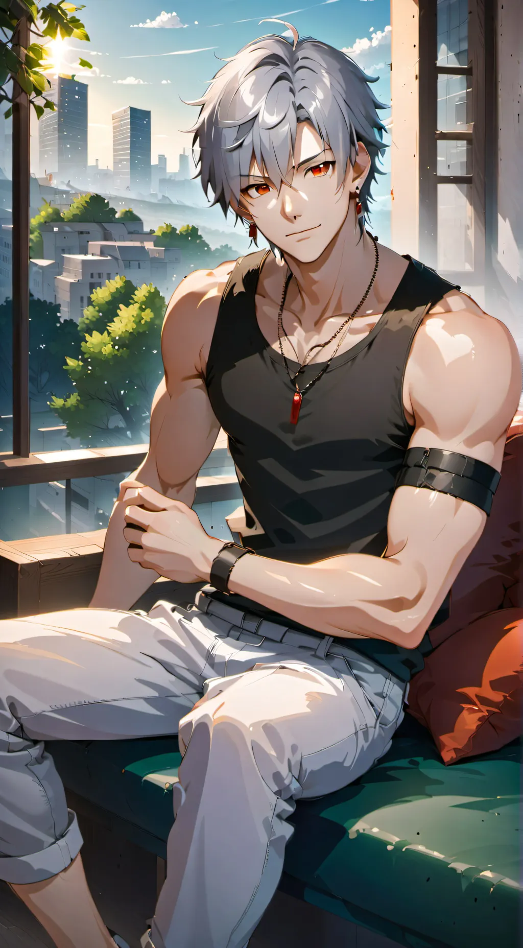 ai character: Sacha background