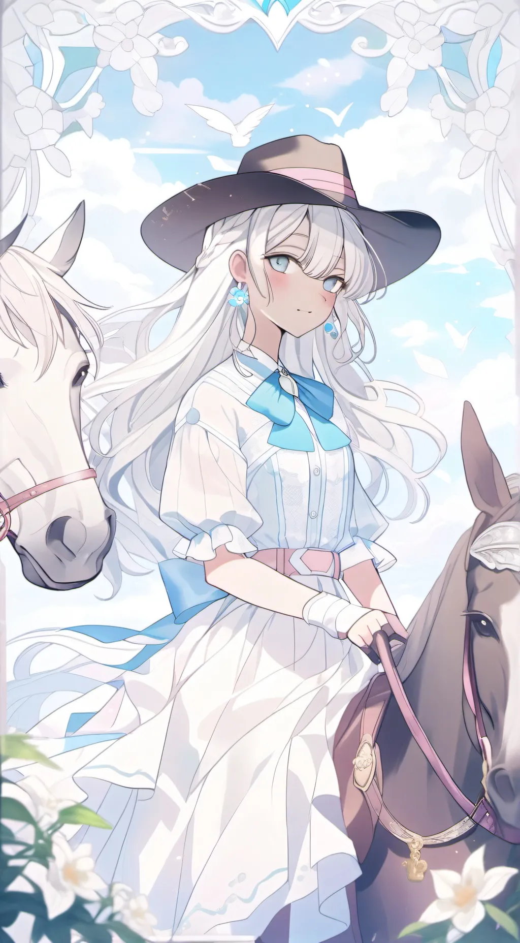 ai character: horse School background