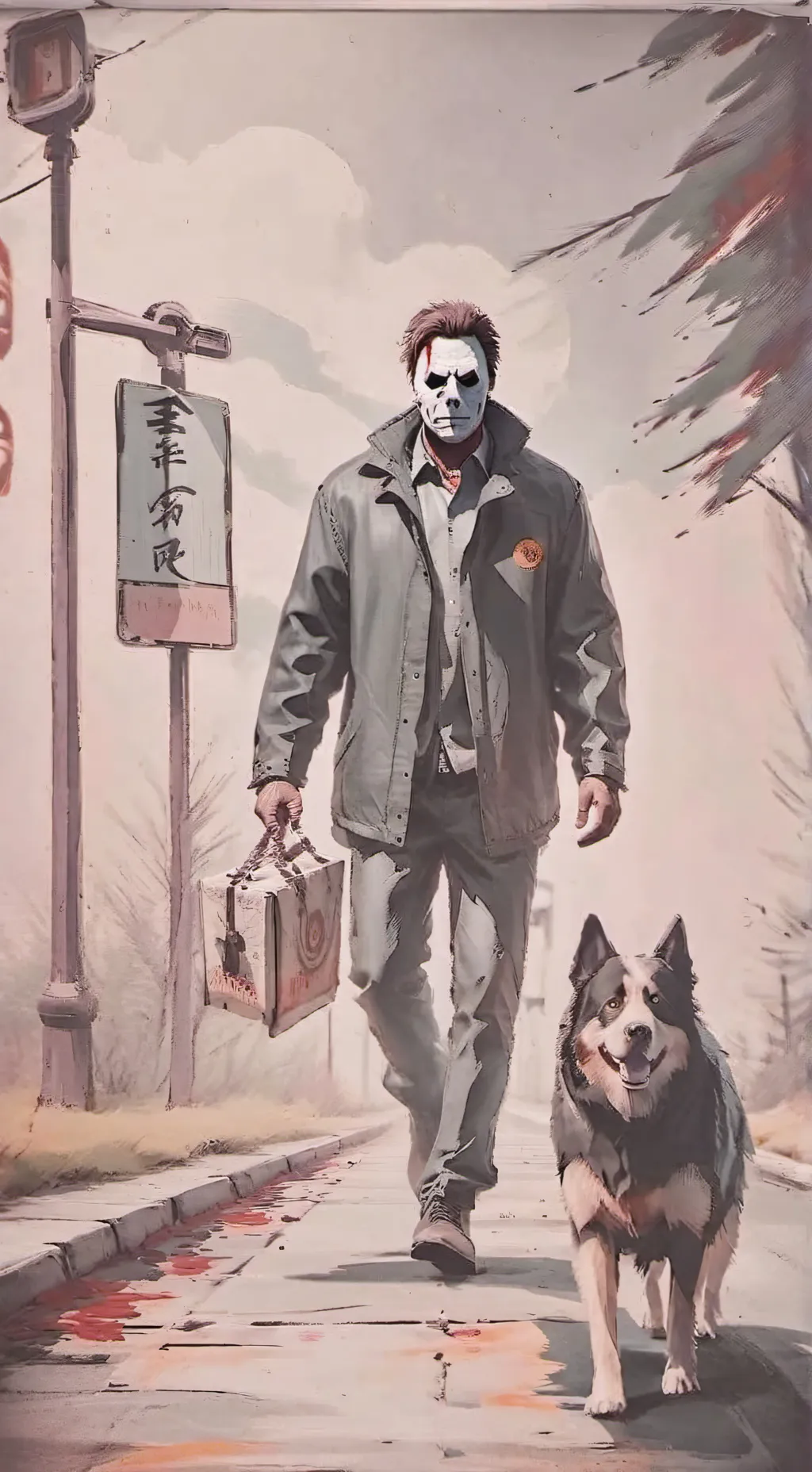 ai character: micheal myers  background