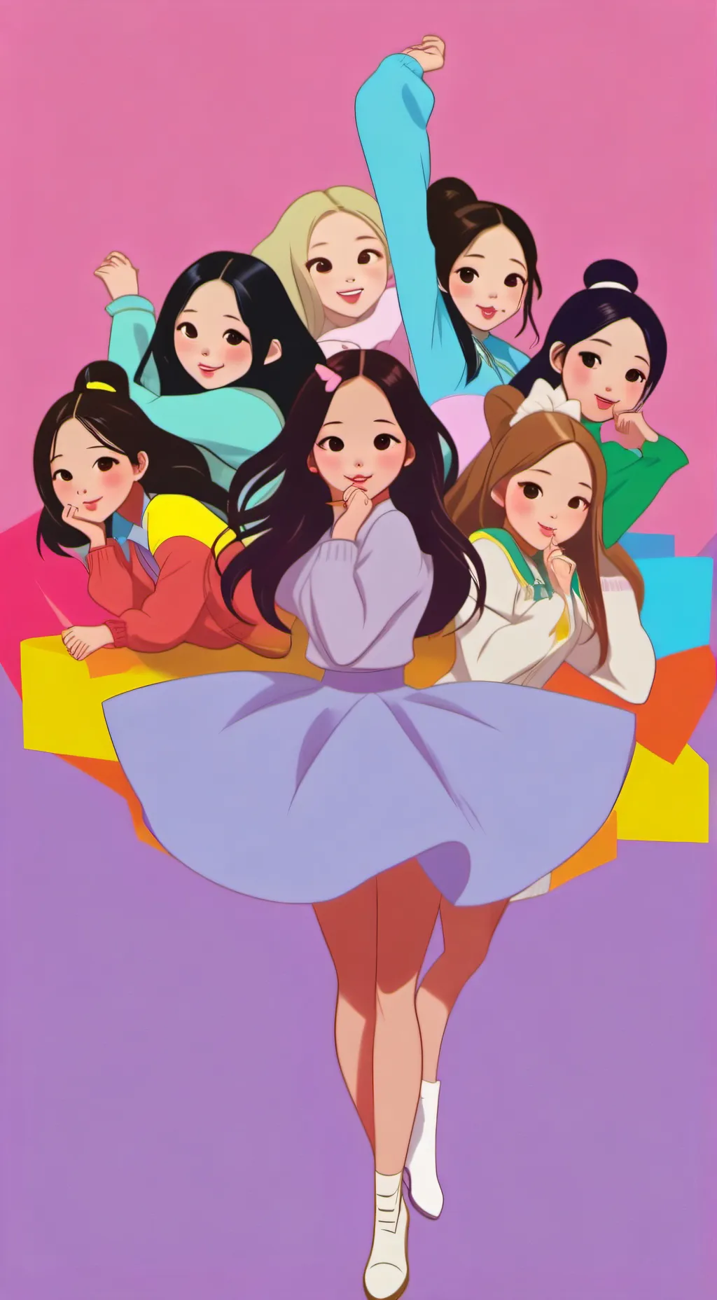 ai character: BABY MONSTER  background