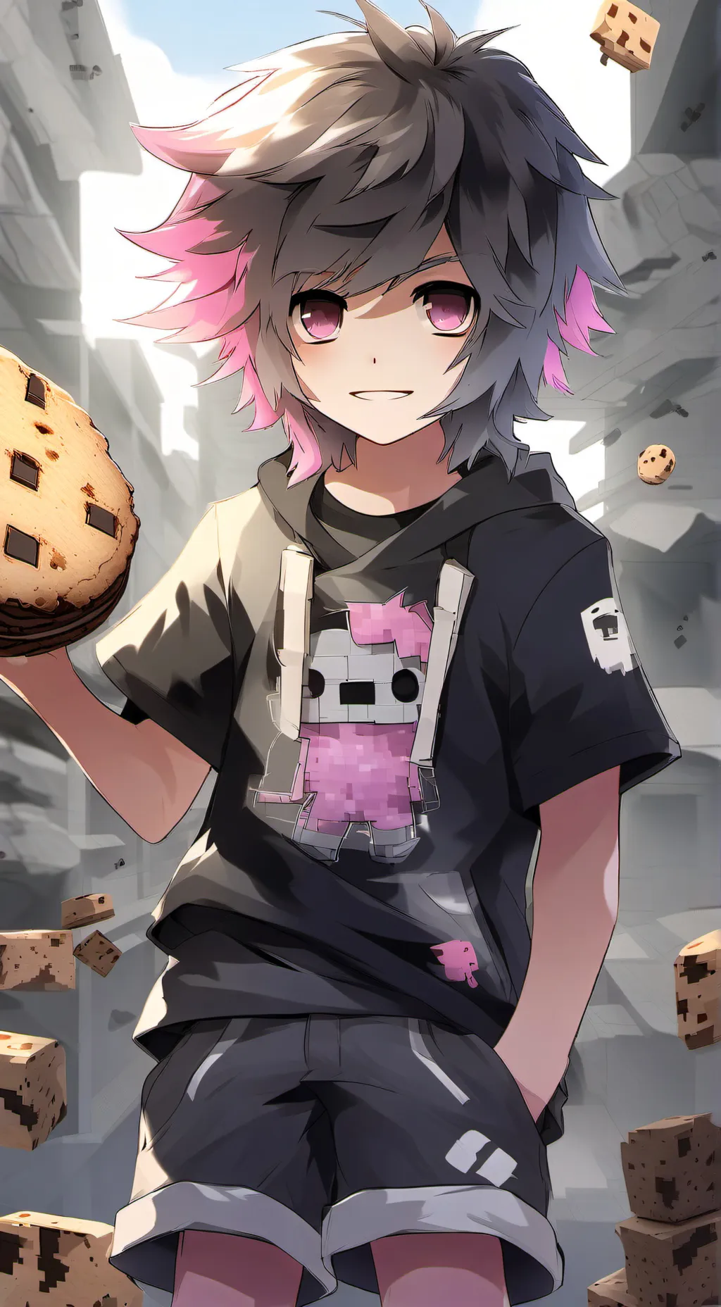 ai character: Acookiegod  background