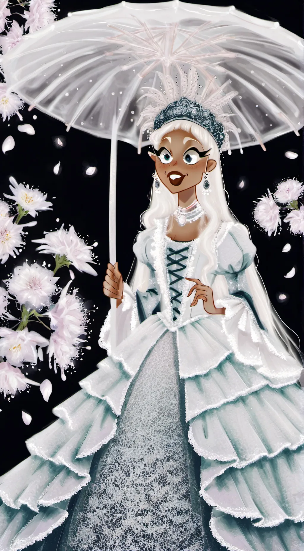 ai character: Mother Goose background