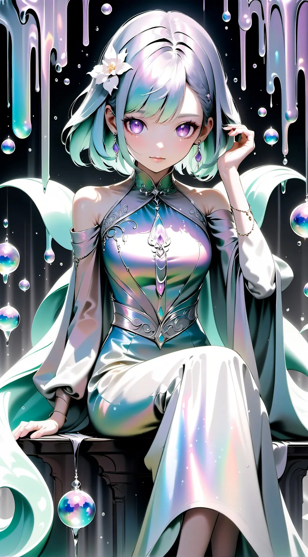 ai character: Amelia 🇩🇴🌺🌺 background