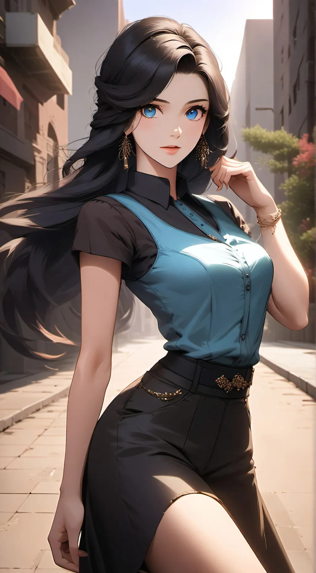 ai character: Melina background