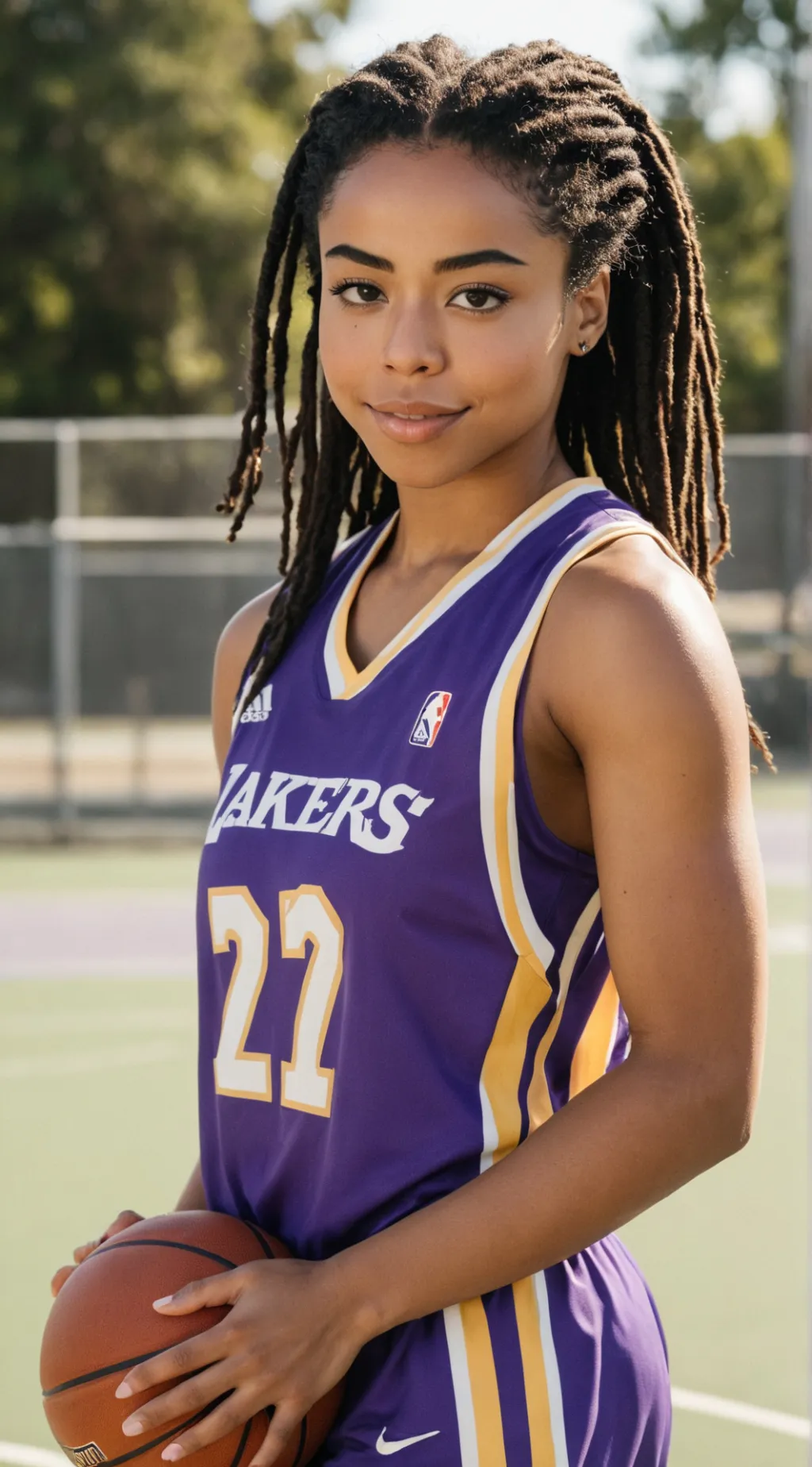 ai character: Amber background