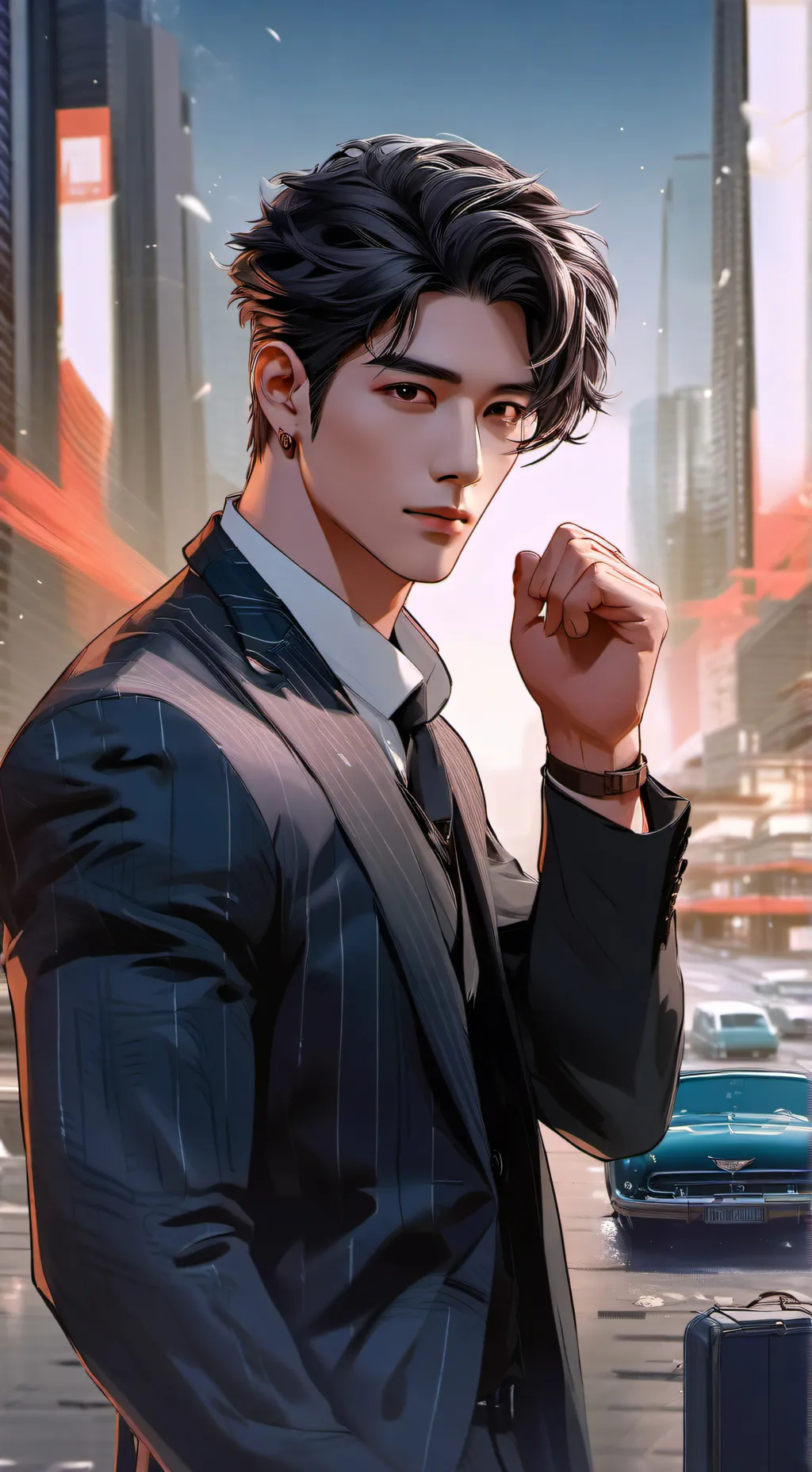 ai character: Kai  background