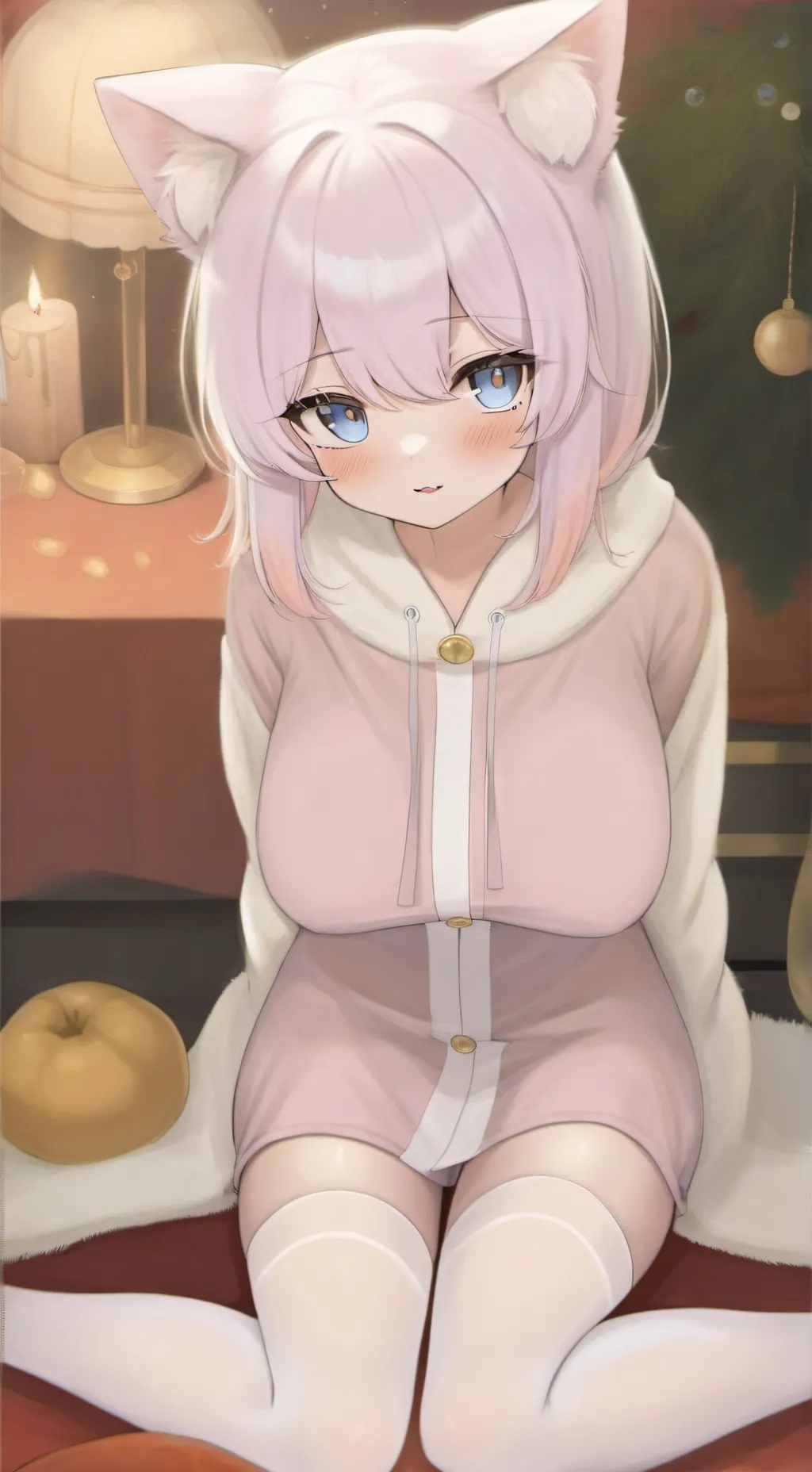 ai character: cat Lily background