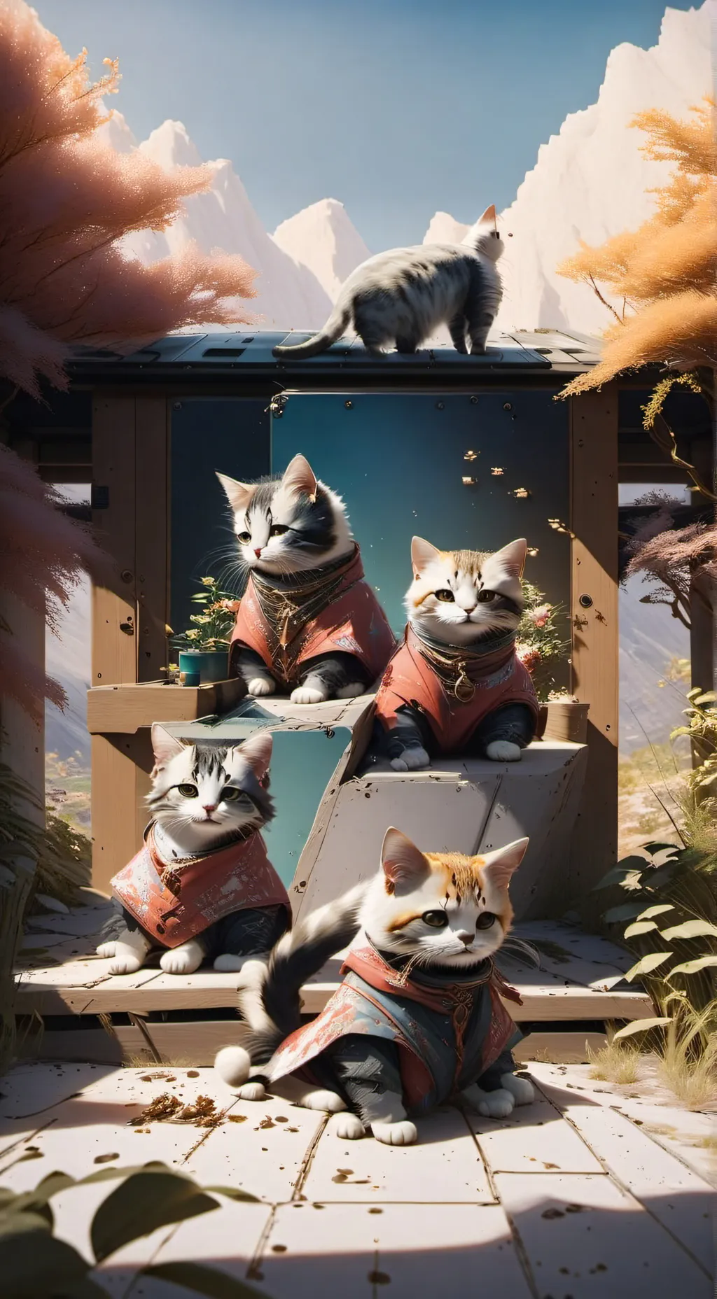 ai character: skid but I cat background