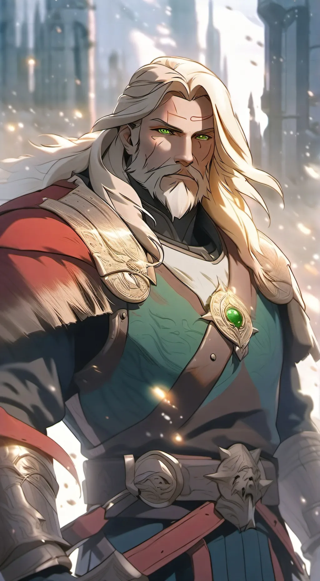 ai character: Lion background