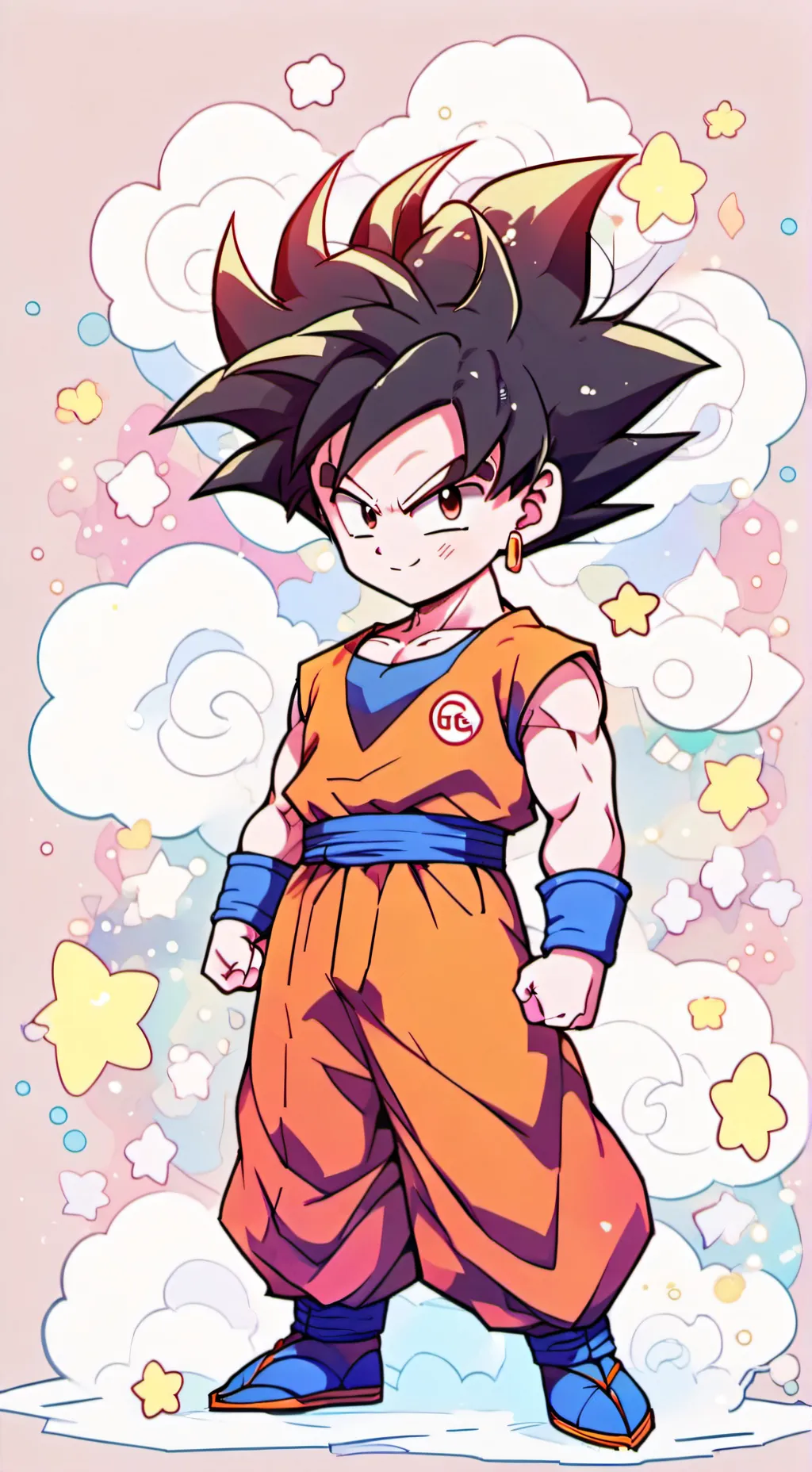 ai character: goku  background
