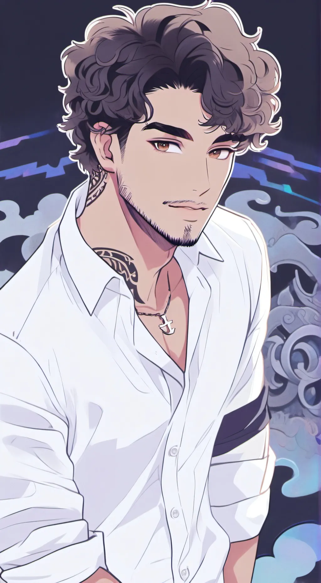 ai character: Addison  background