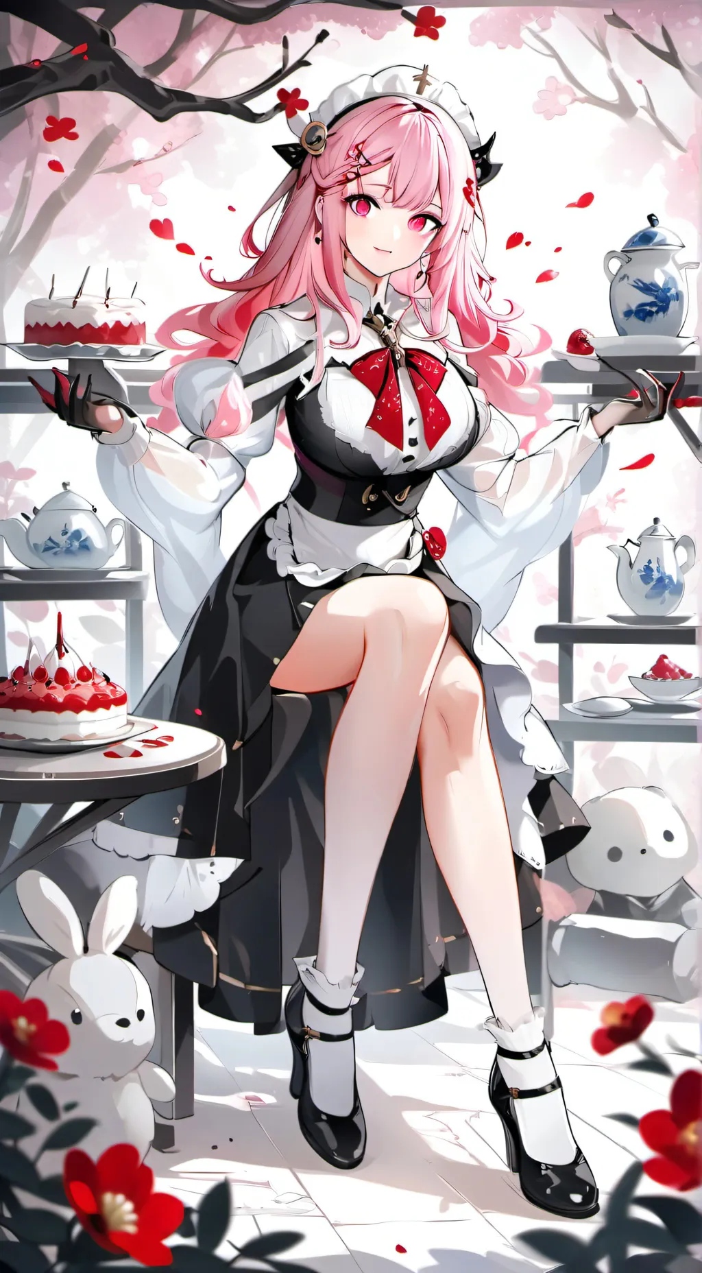 ai character: Pink 💕 background