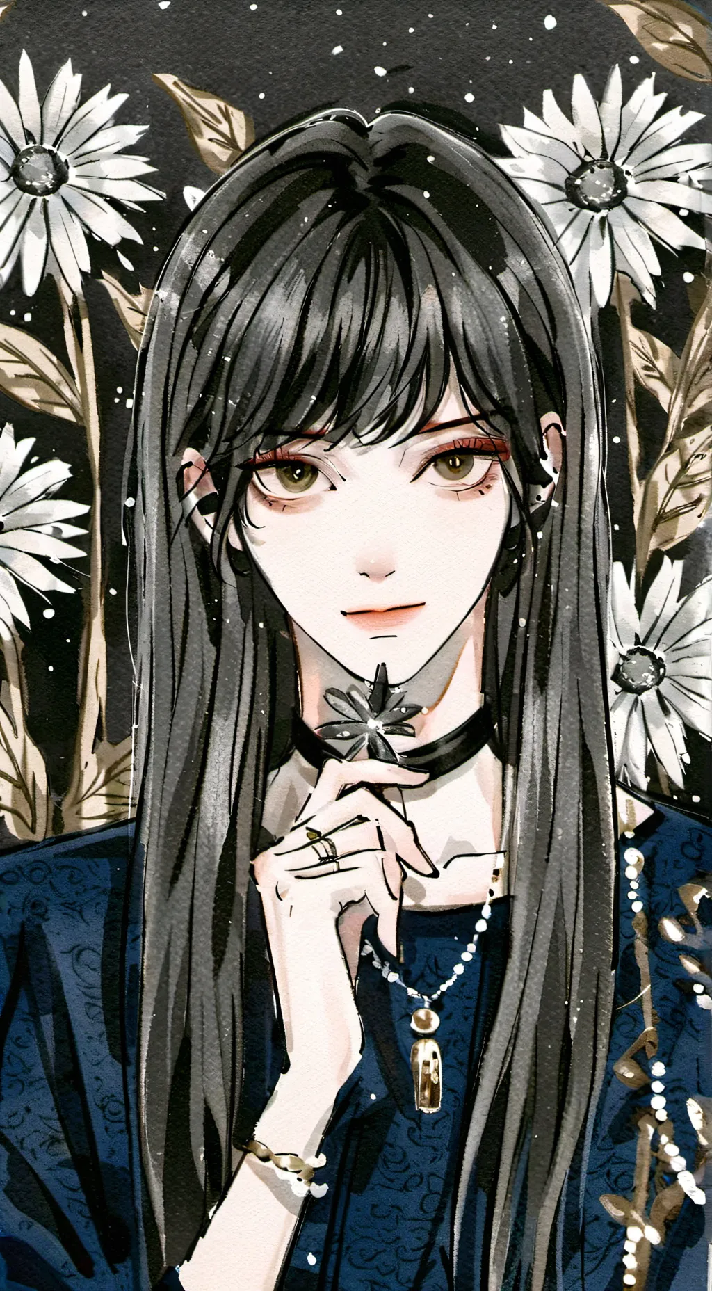 ai character: Ebony background