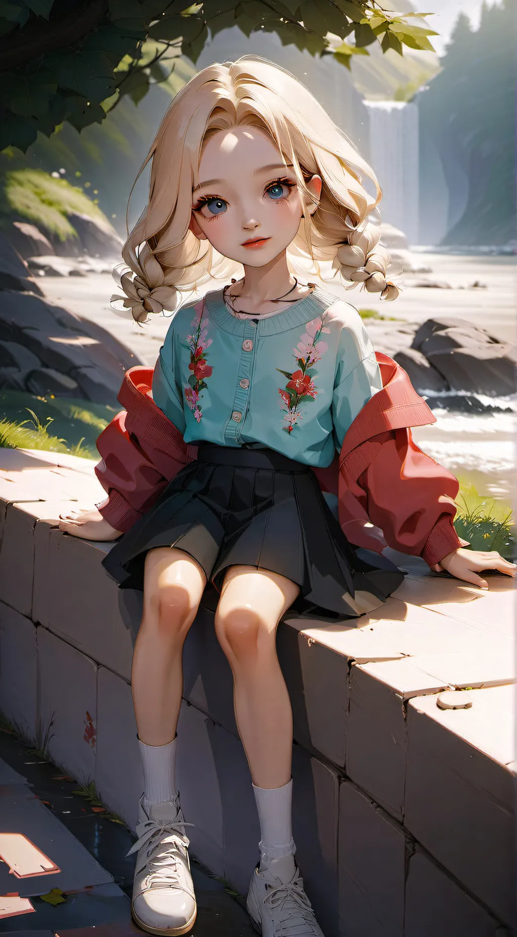 ai character: kny demon slayer background