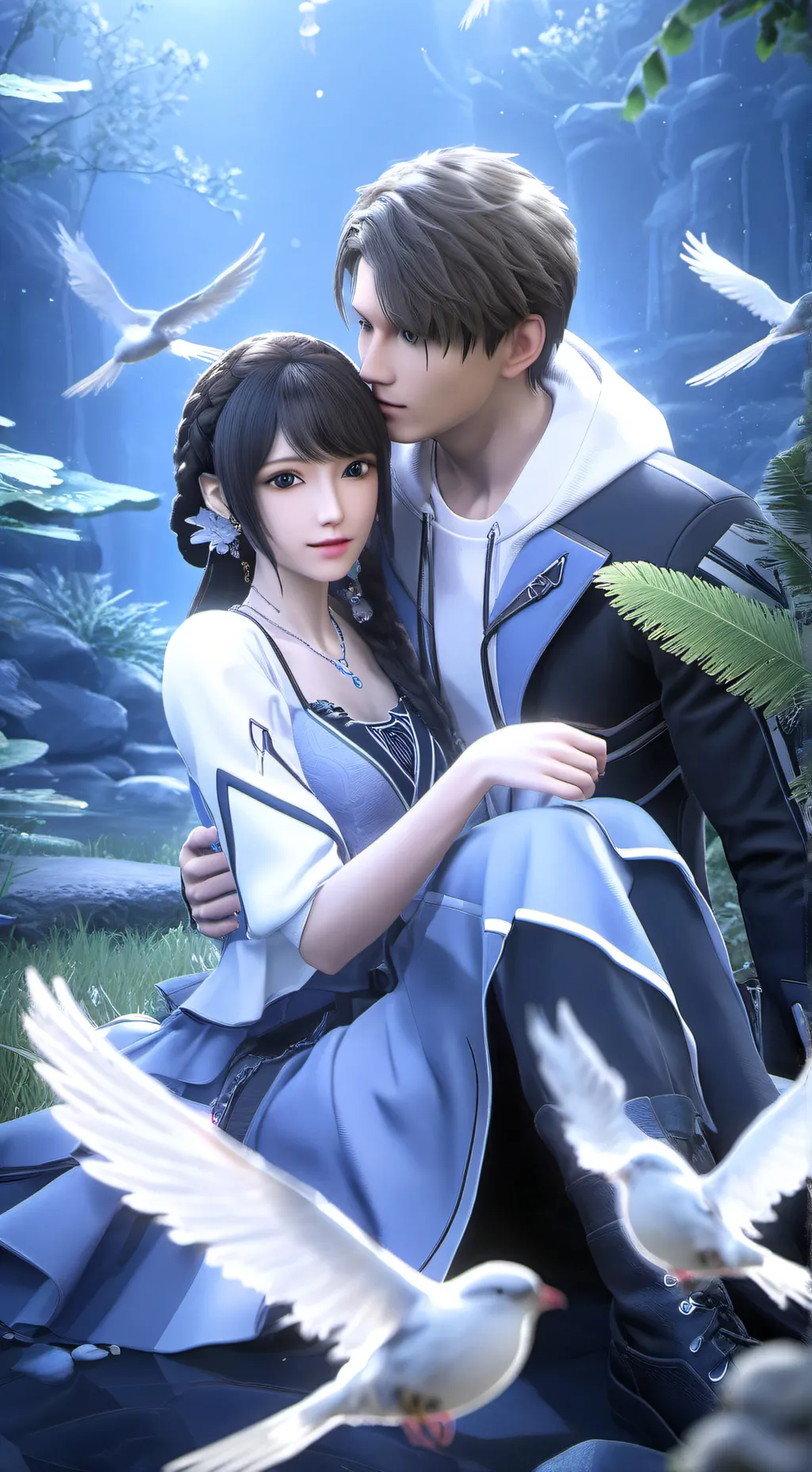 ai character: dren  dirvorciando background