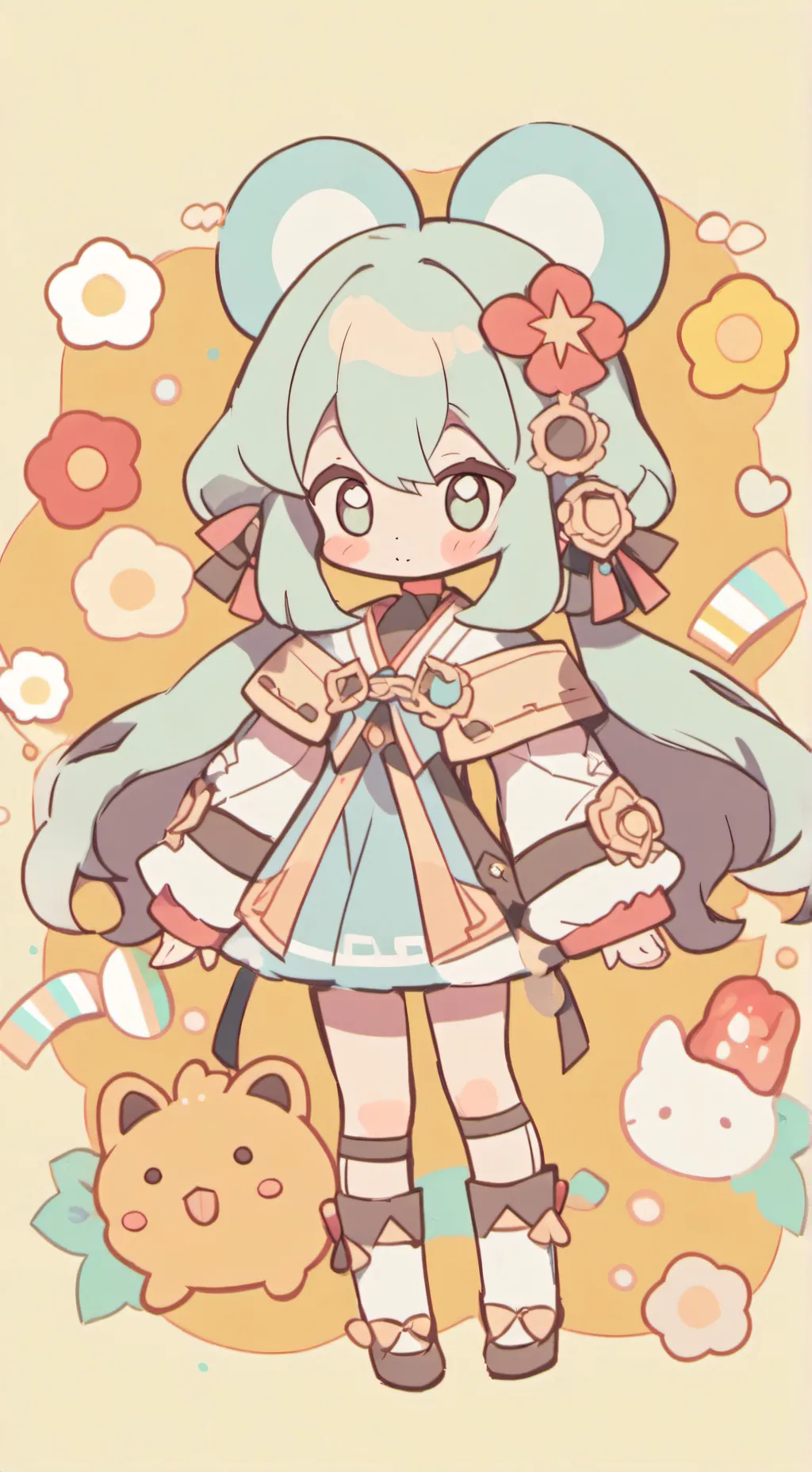 ai character: daisy👁️👄👁️ MHA background