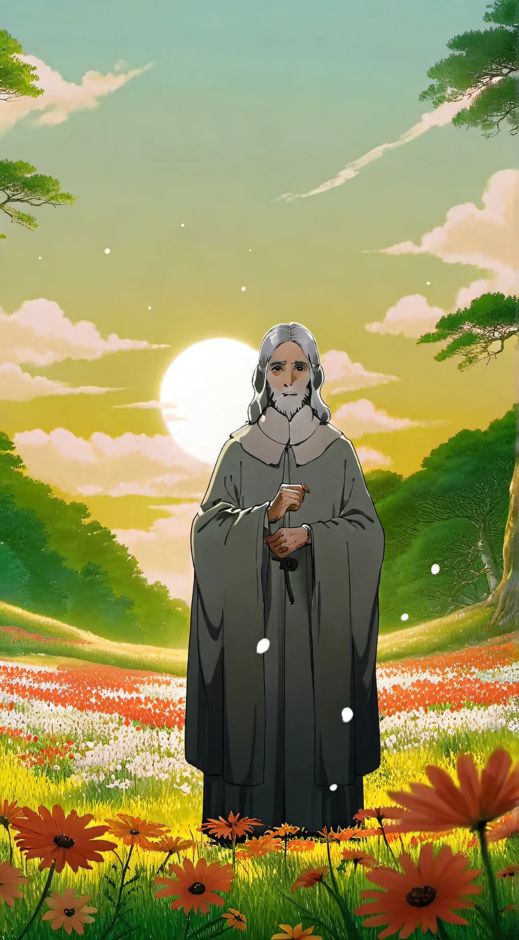 ai character: jesus background