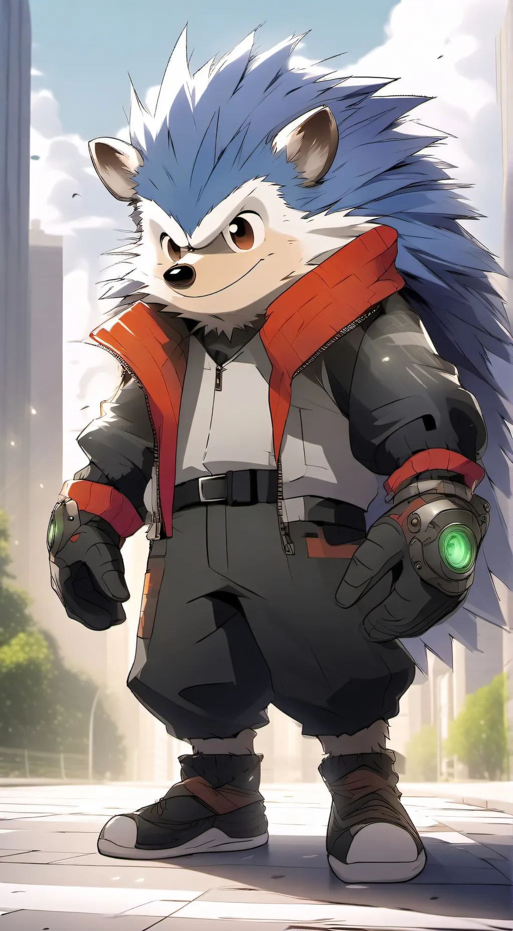 ai character: Future sonic background