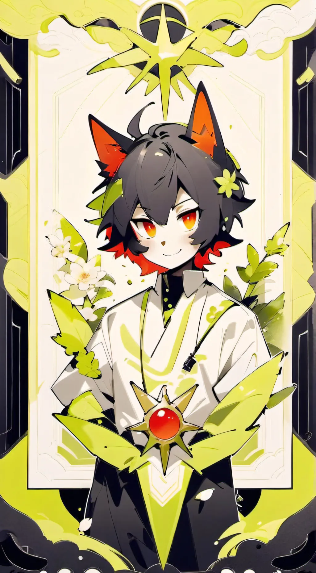 ai character: red River background