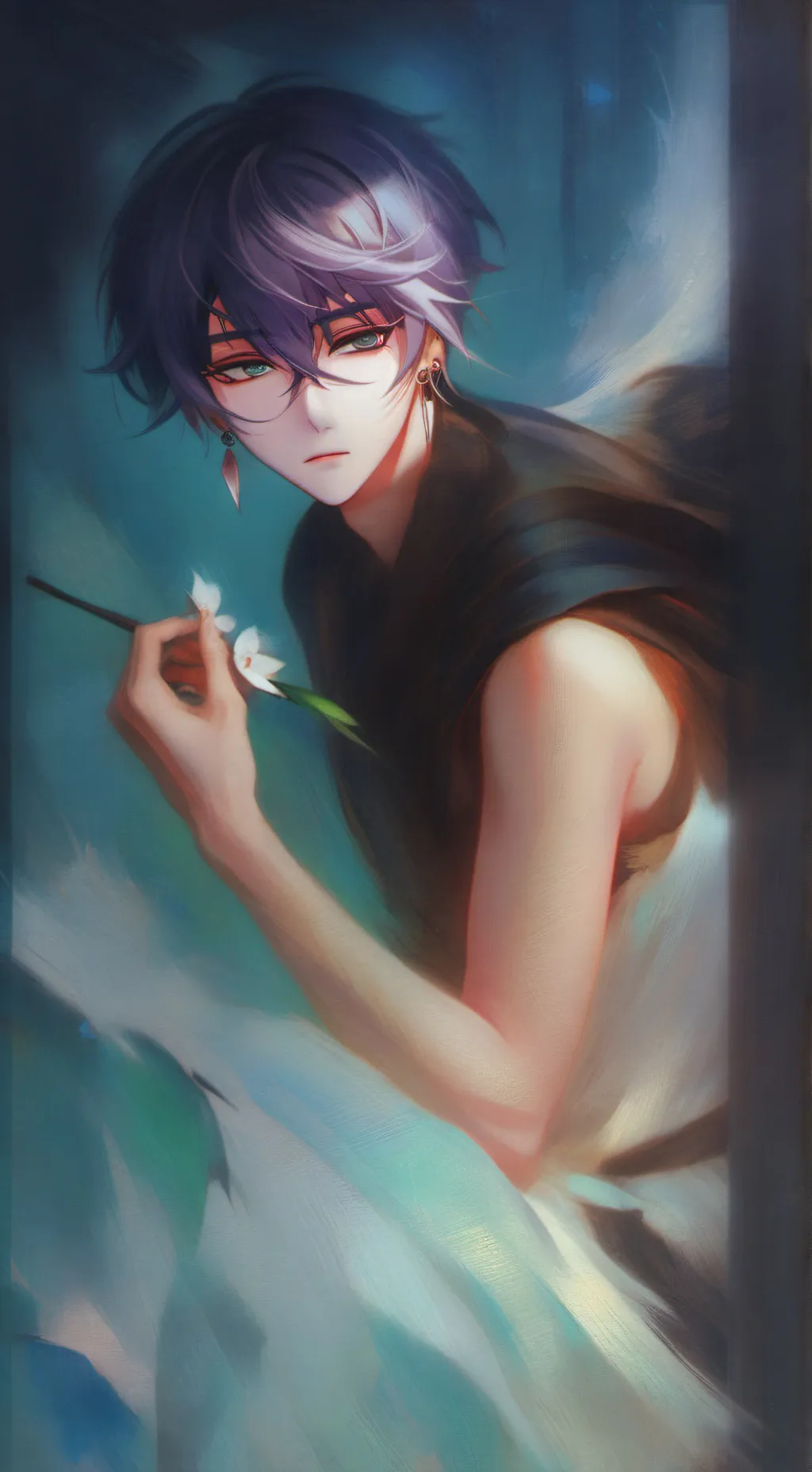 ai character: •A•LEX(A+T) background