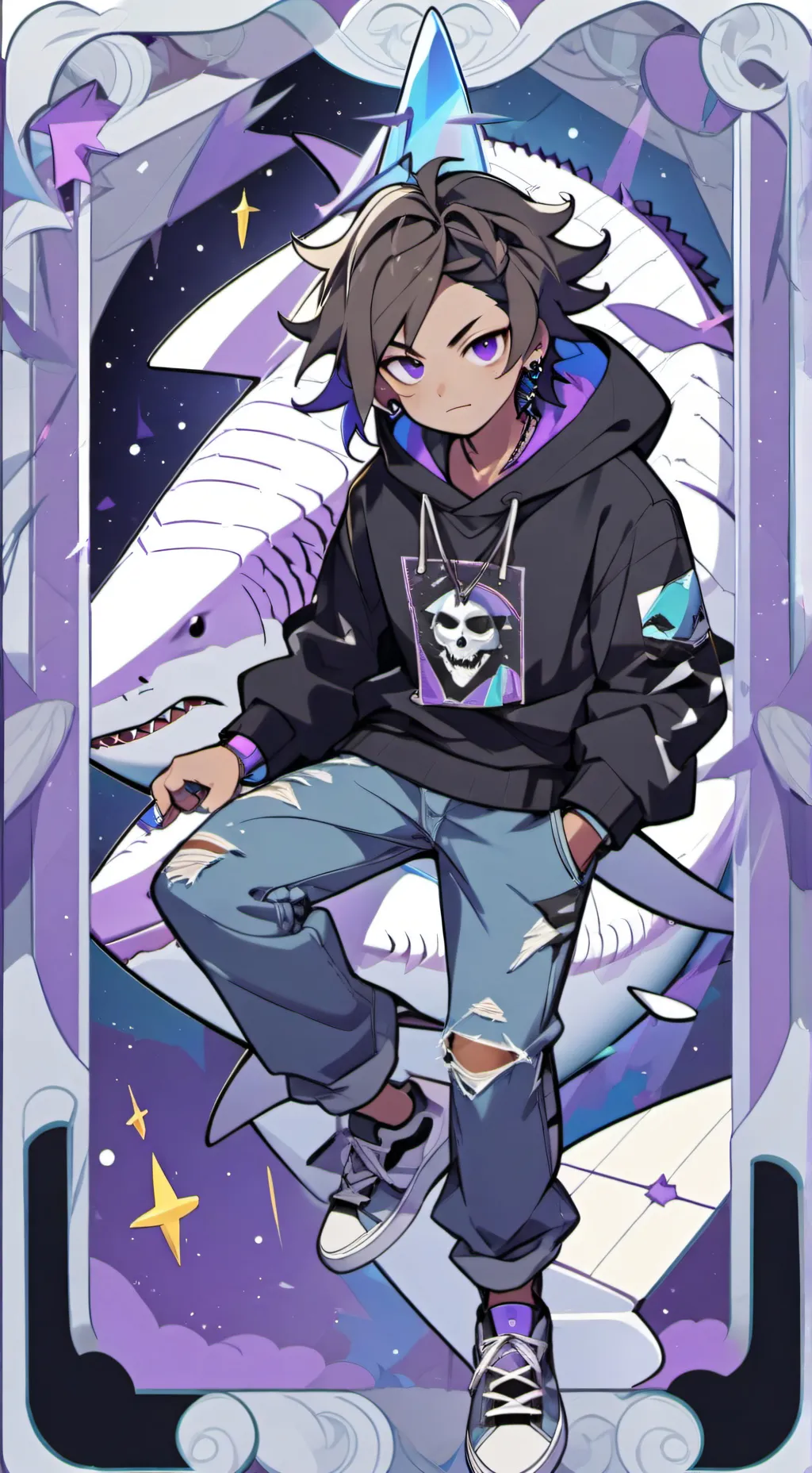 ai character: sharkstar/shark background