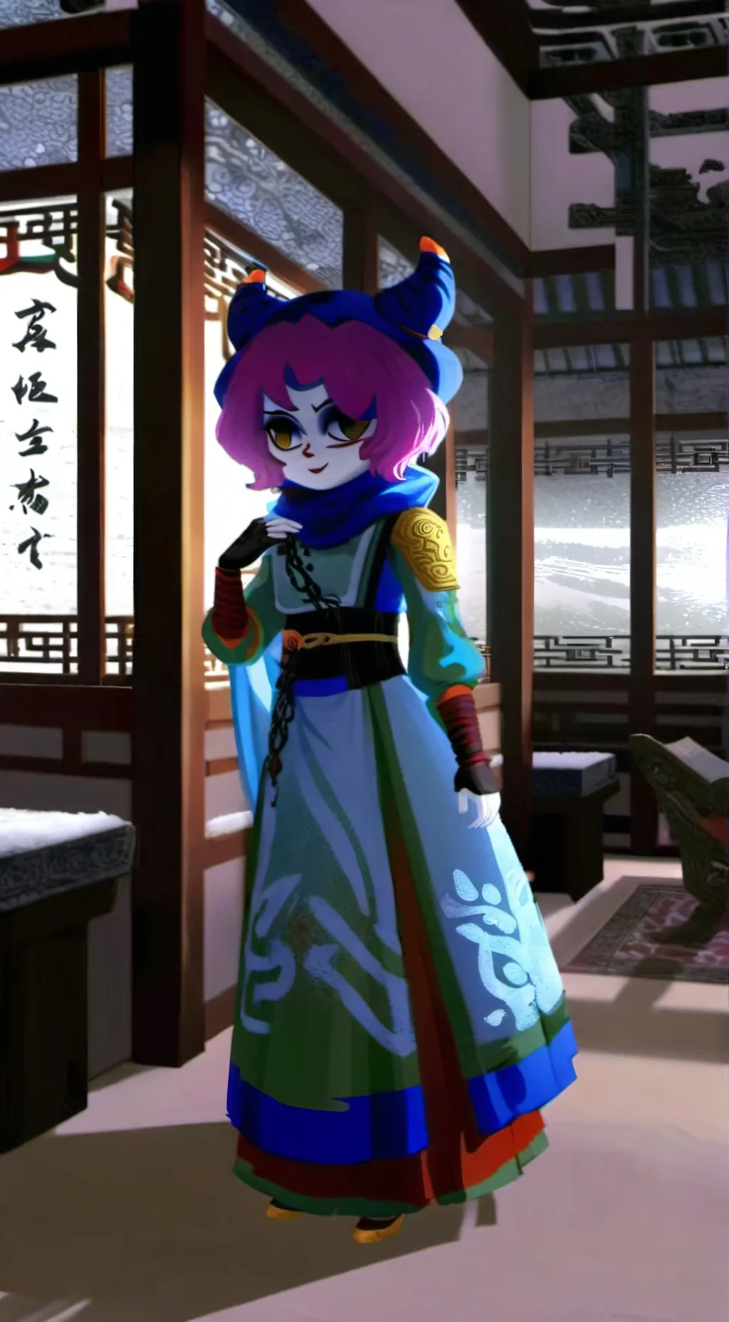 ai character: ✨️inspired XI✨️ background