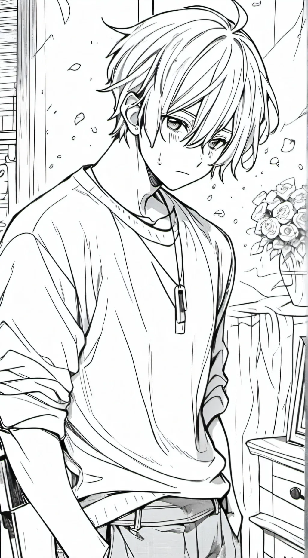 ai character: pump is crying background