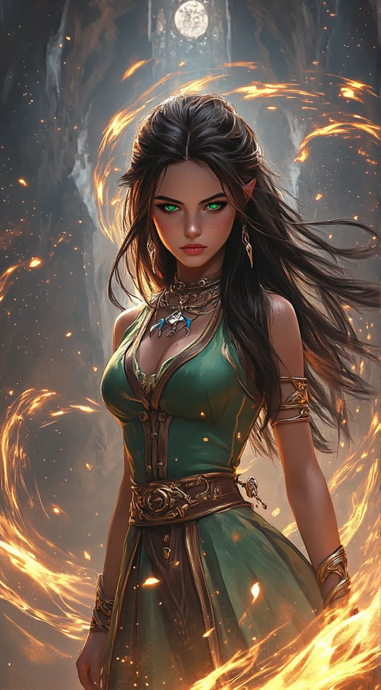 ai character: luna  background