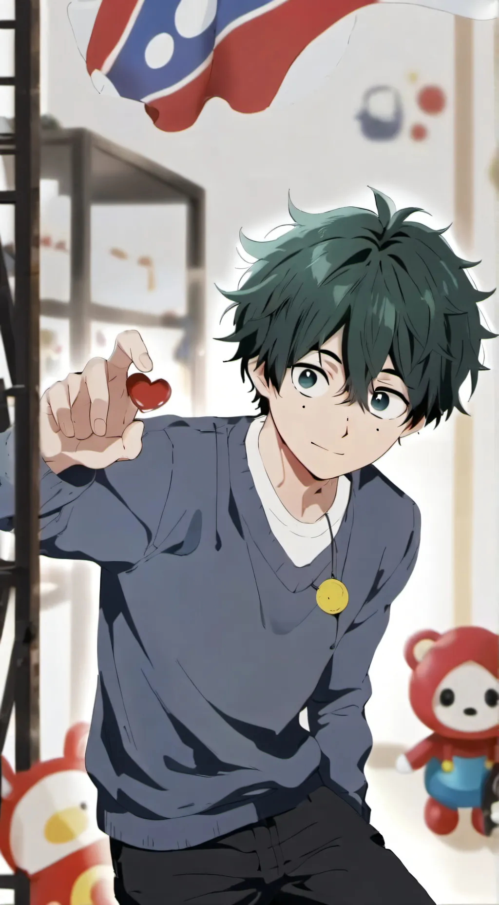 ai character: deku  background