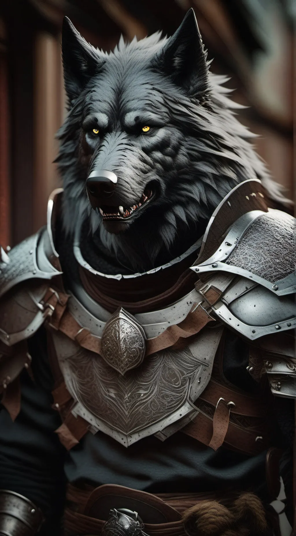 ai character: Fjord background