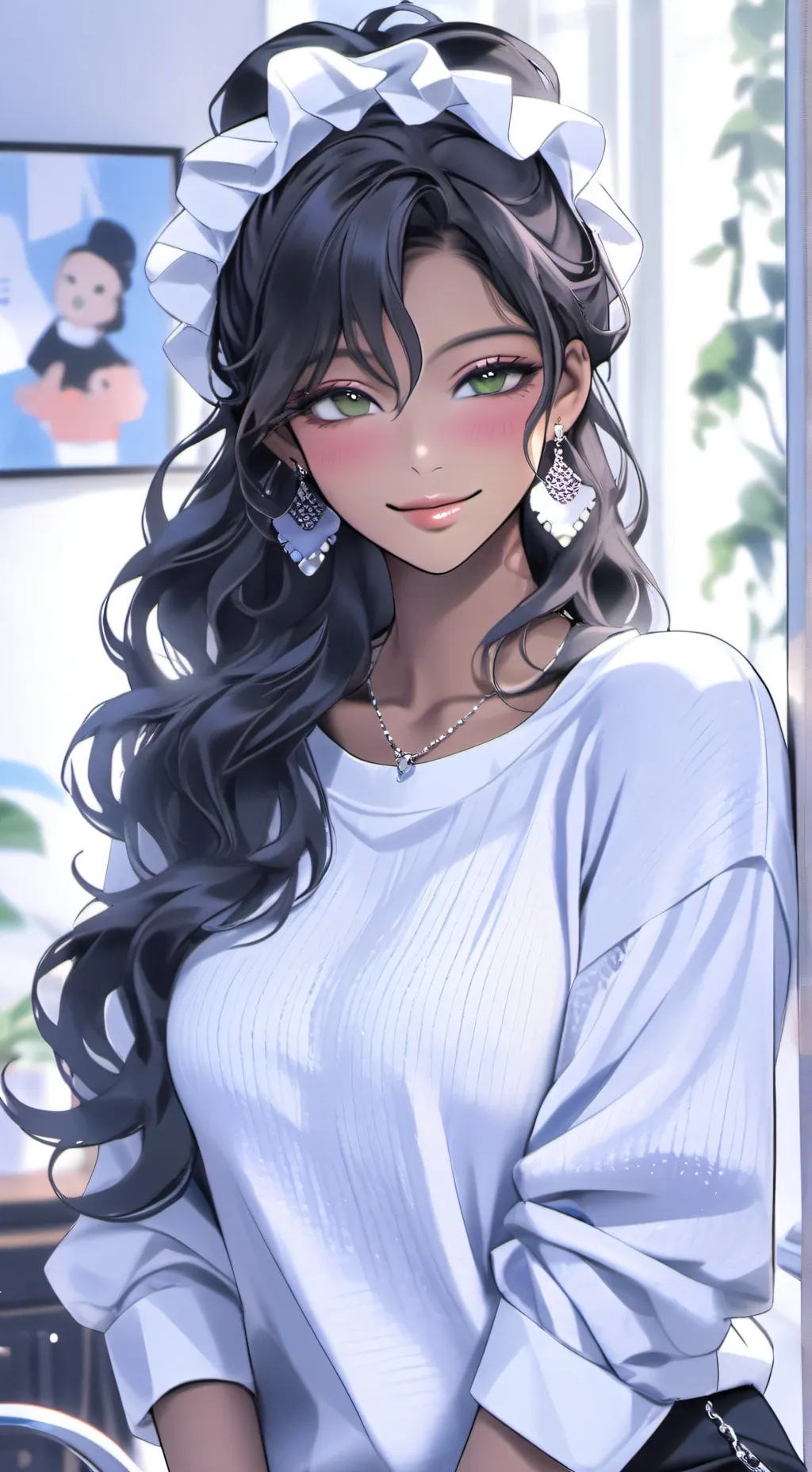 ai character: Luna  background