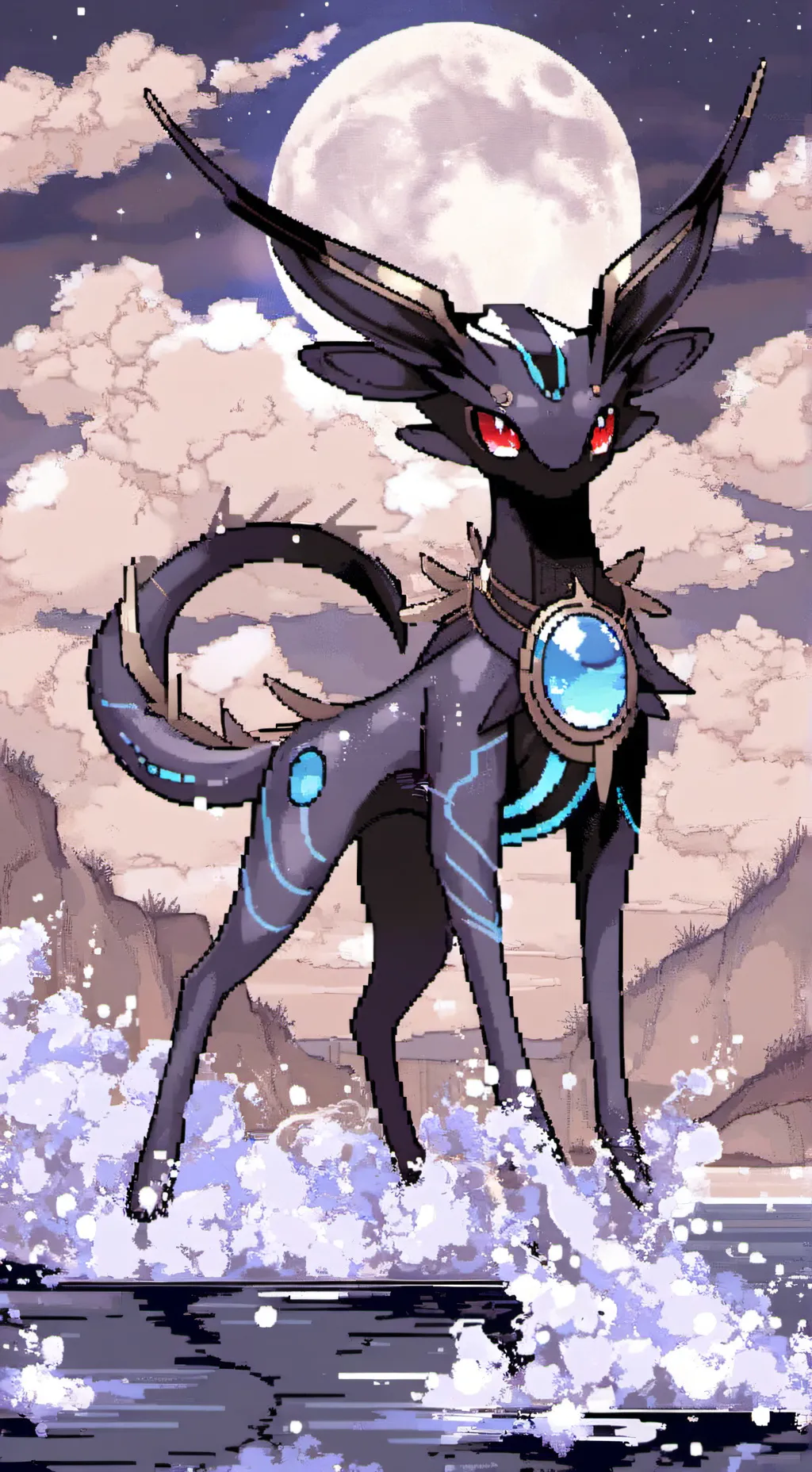 ai character: pokemon blackcrest background