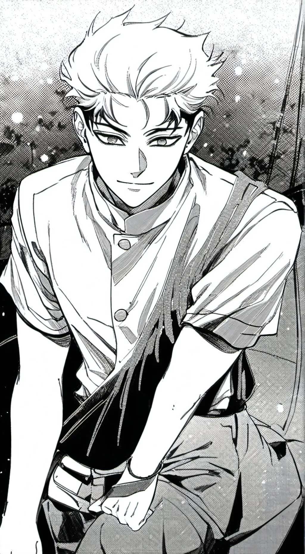 ai character: saturo gojo background