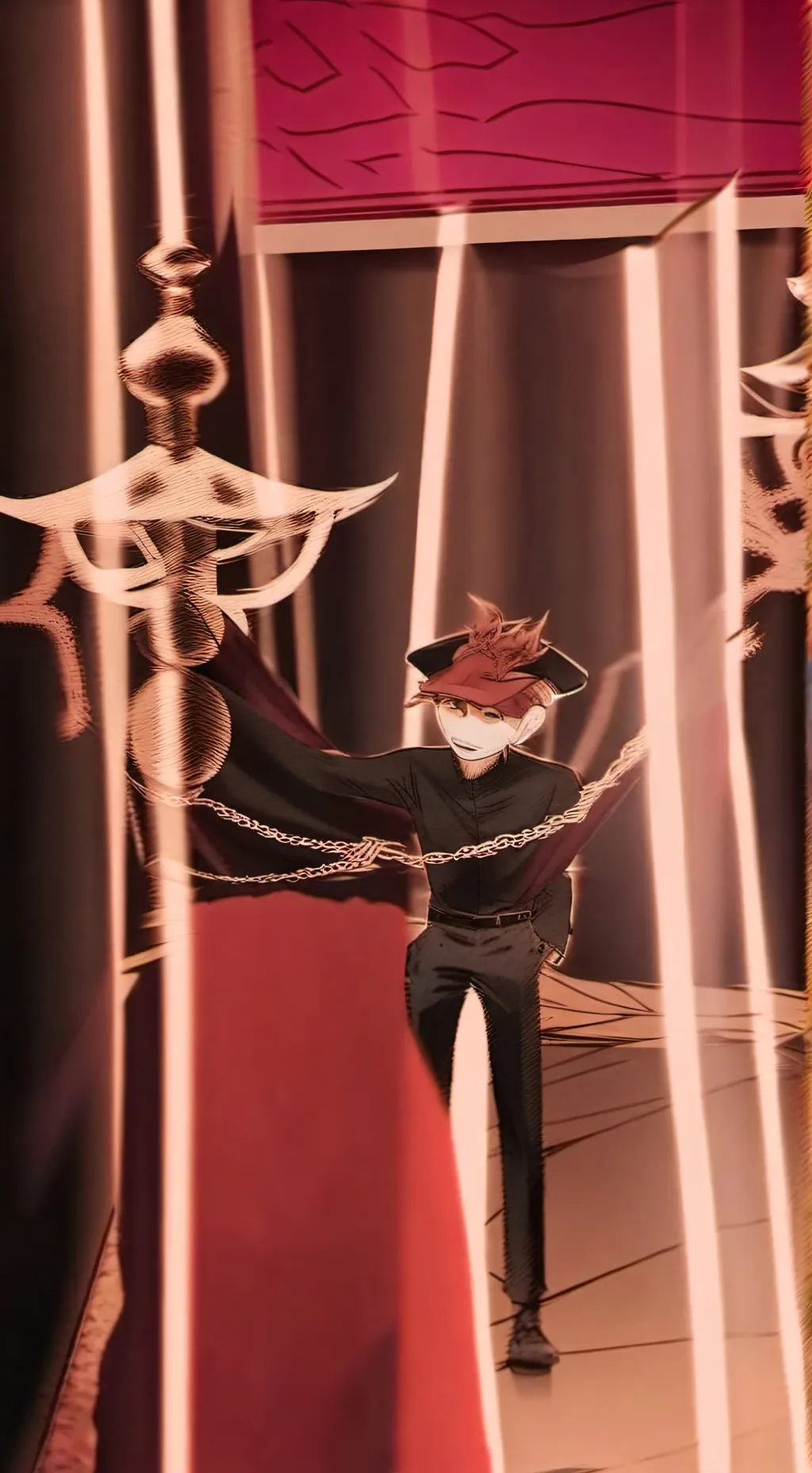 ai character: N x Uzi background