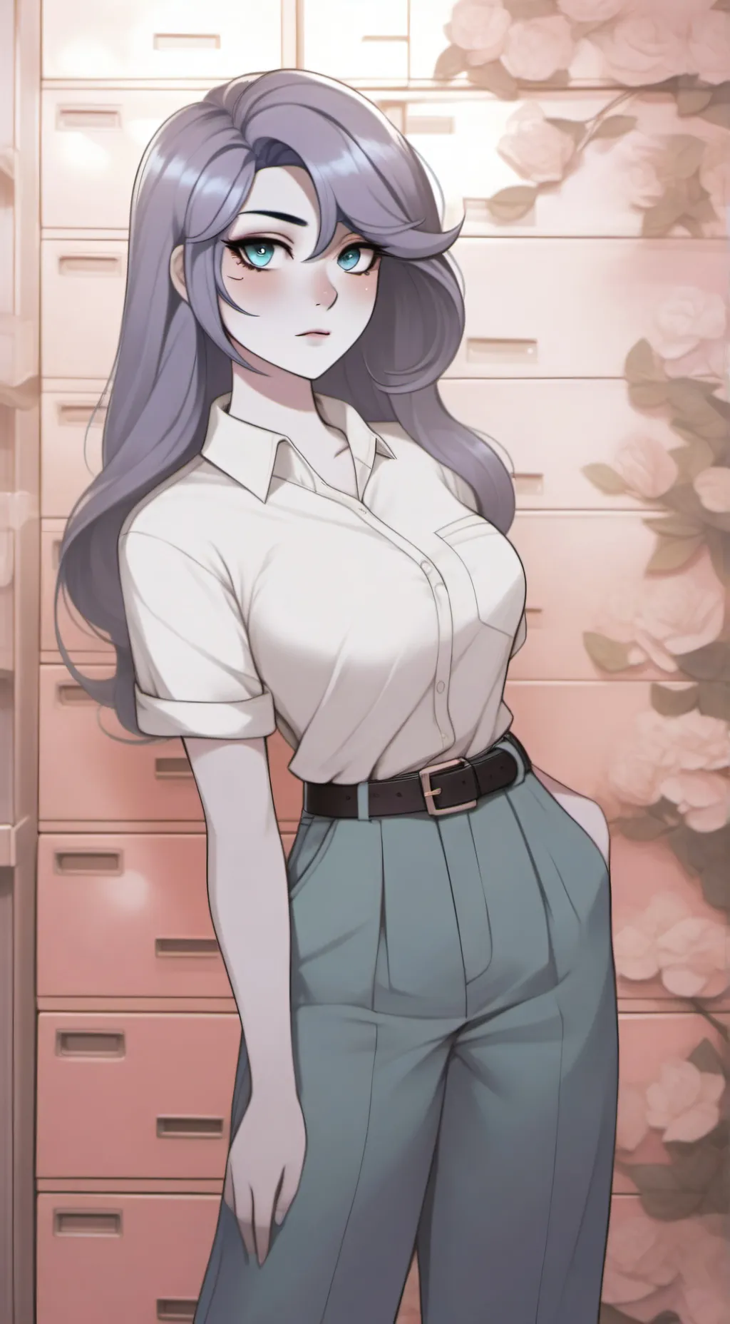 ai character: Luna Moon background