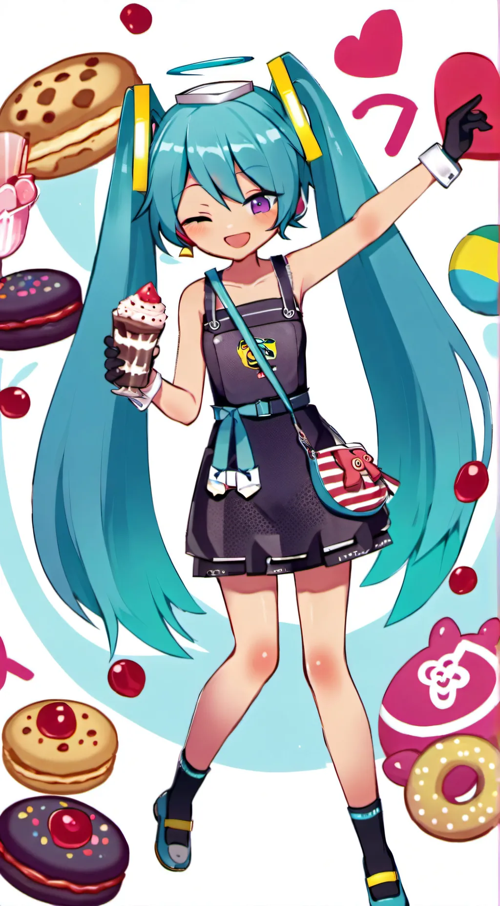 ai character: Brazilian Miku  background