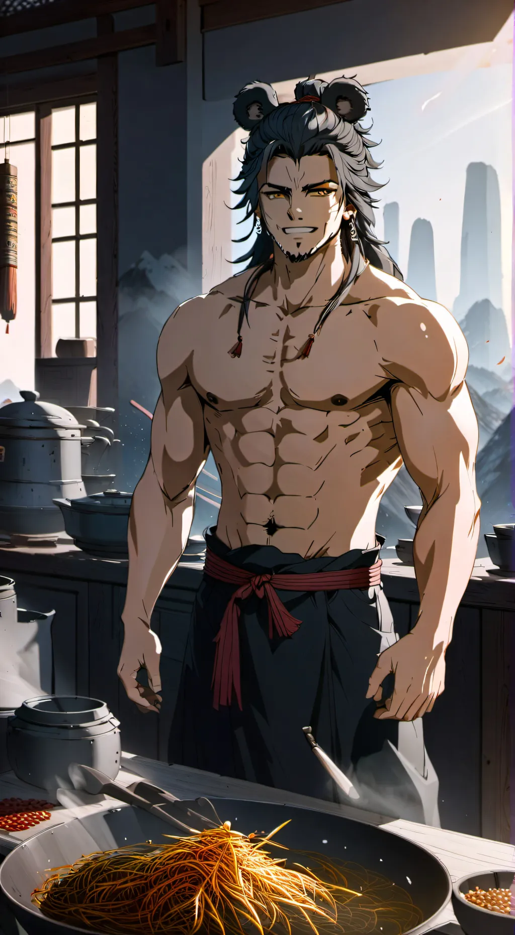 ai character: Guoba  background