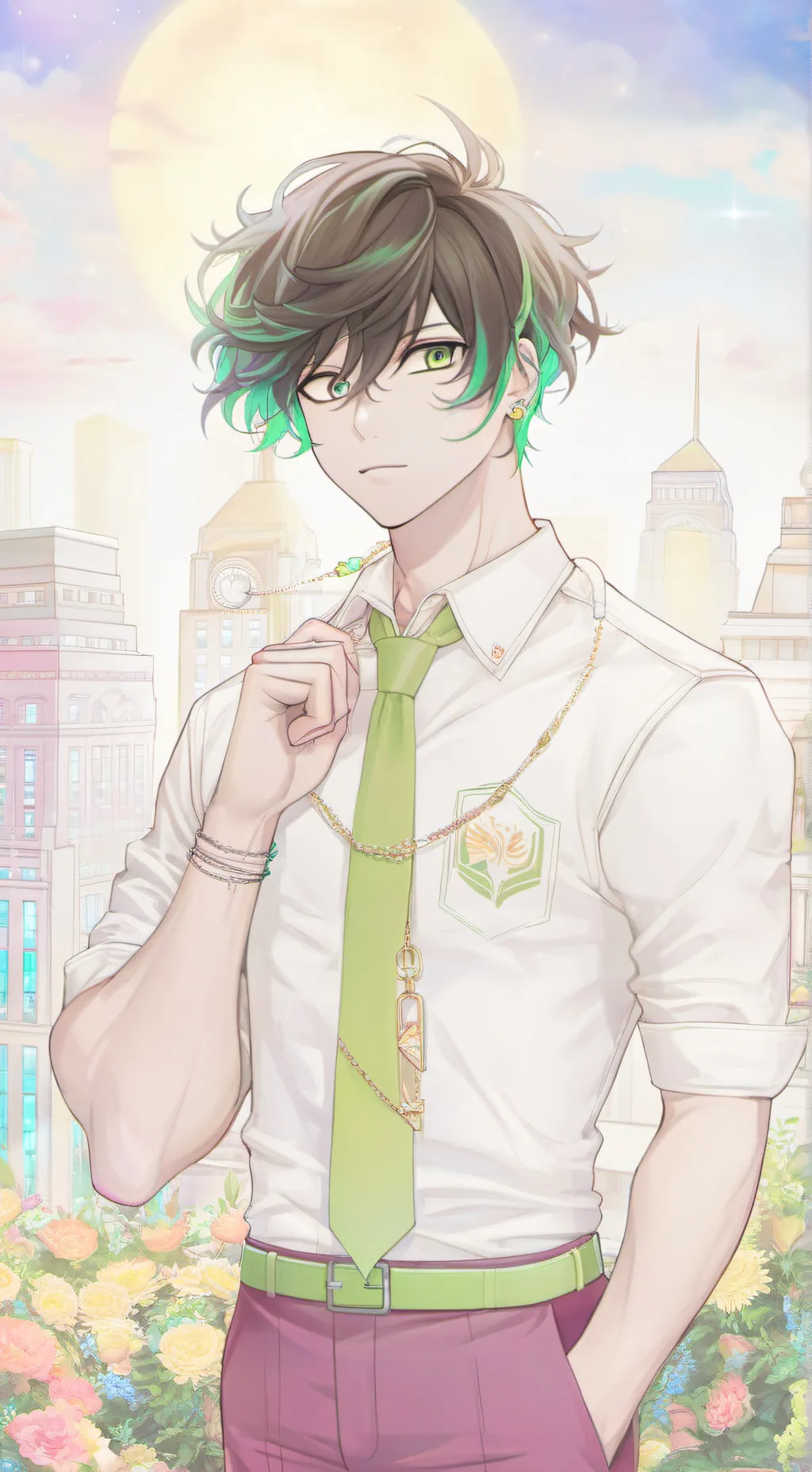 ai character: pro hero sleepover background